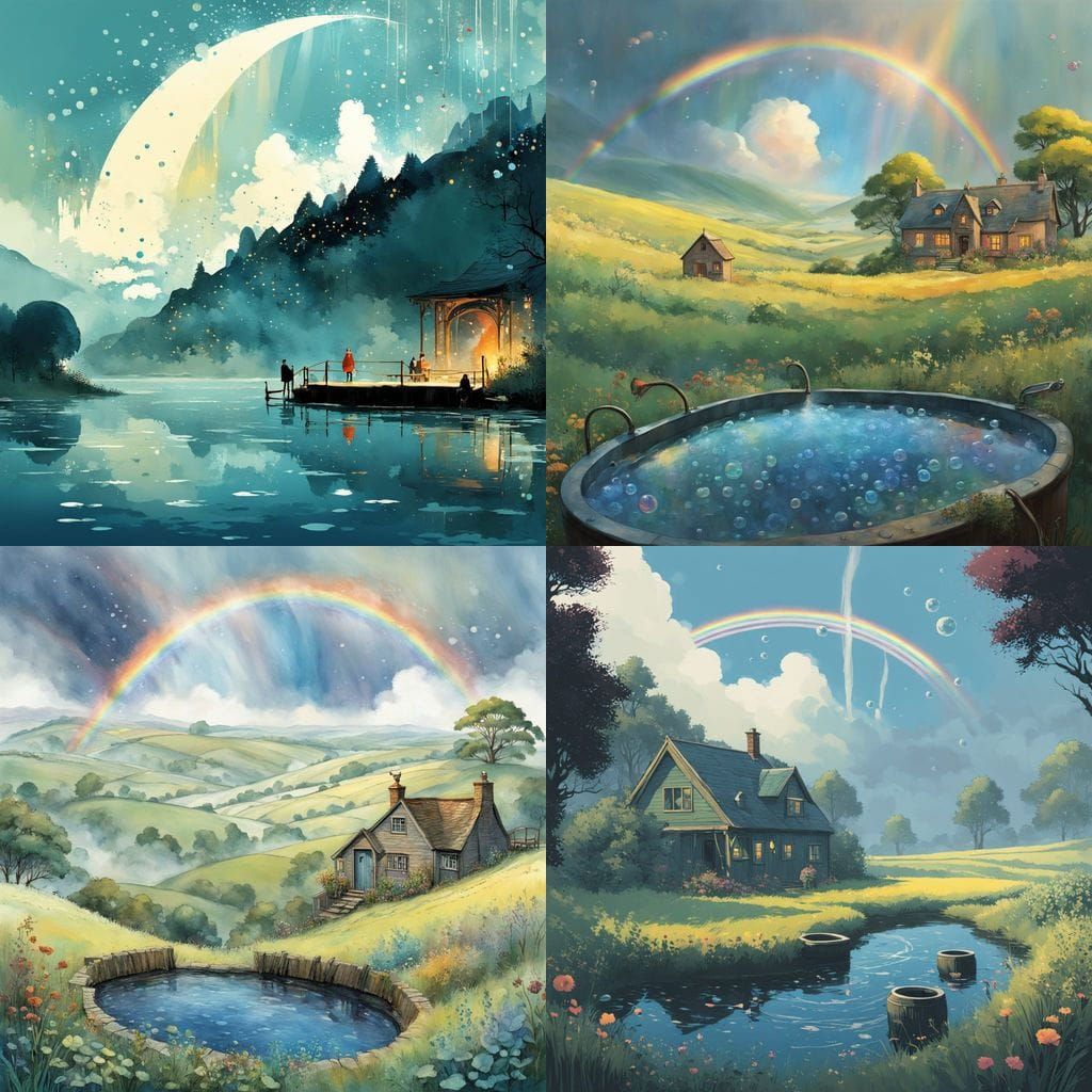 Vibrant Double Rainbow Soars Over English Countryside with B...