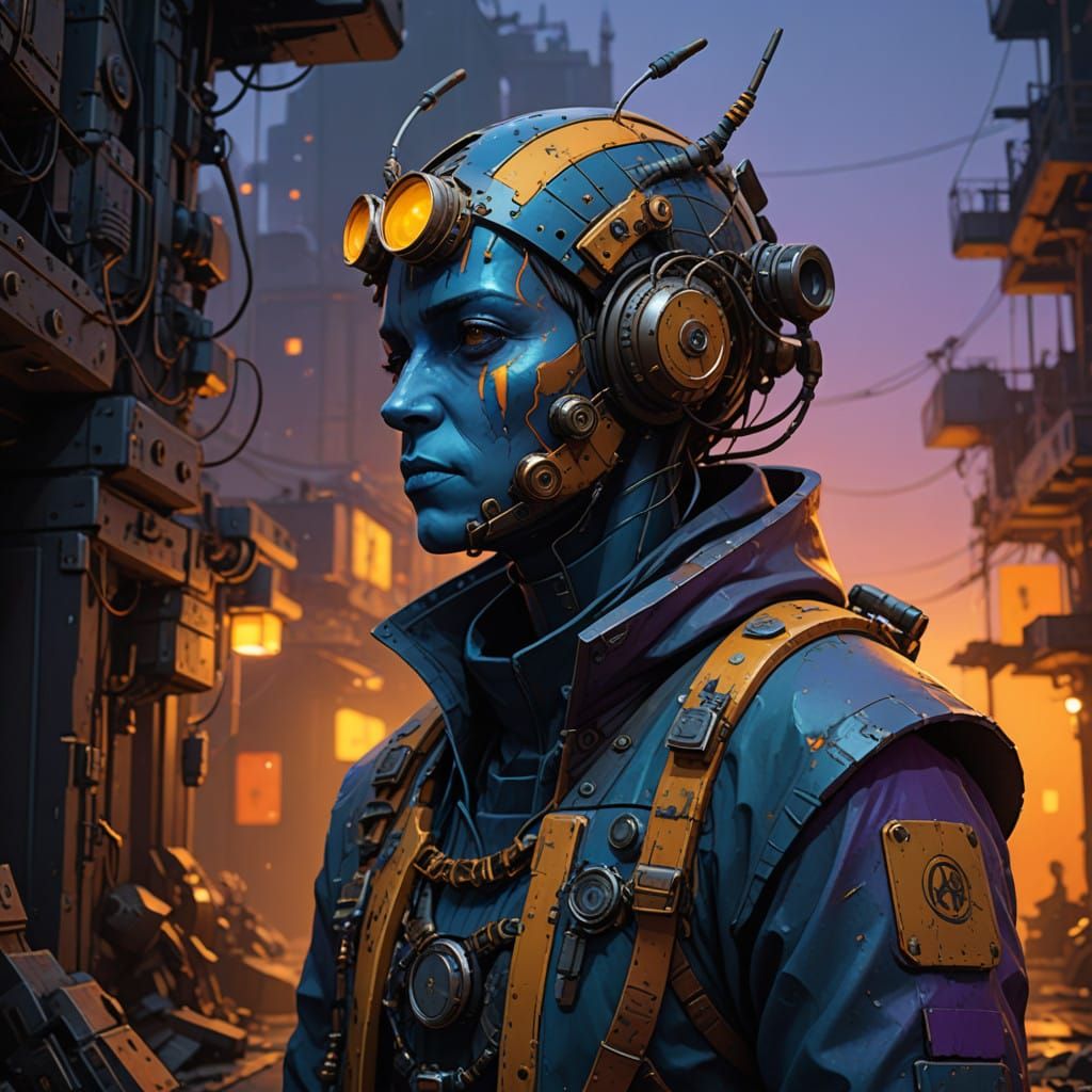 Mysterious Figure, Fantasy Concept Art in Hyperrealistic Sty...