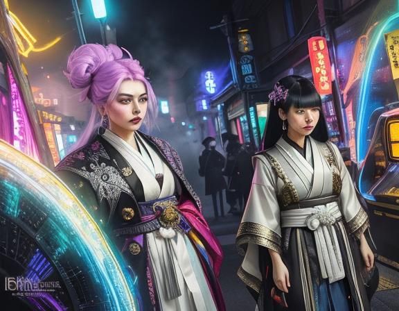 Eerie Film Noir Woman with Chrome Hair