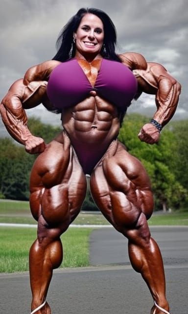 Gargantuan Female Bodybuilder: Ultra Mega Muscular
