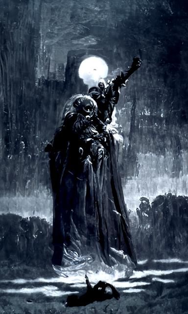 Horrific Night Terror in Dark Fantasy Style