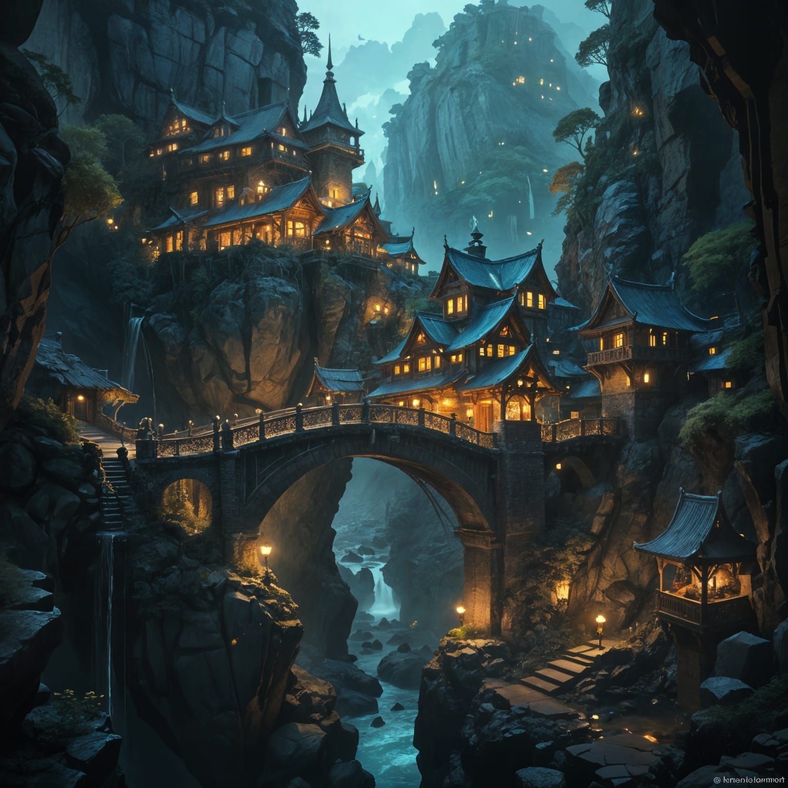 Vibrant Fantasy Inn Masterpiece