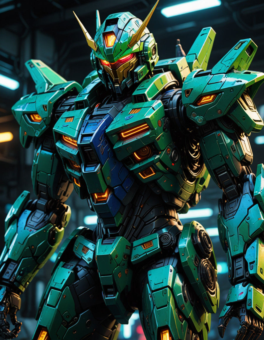 Cyberpunk Gundam Mecha Reveals Its Angular Power