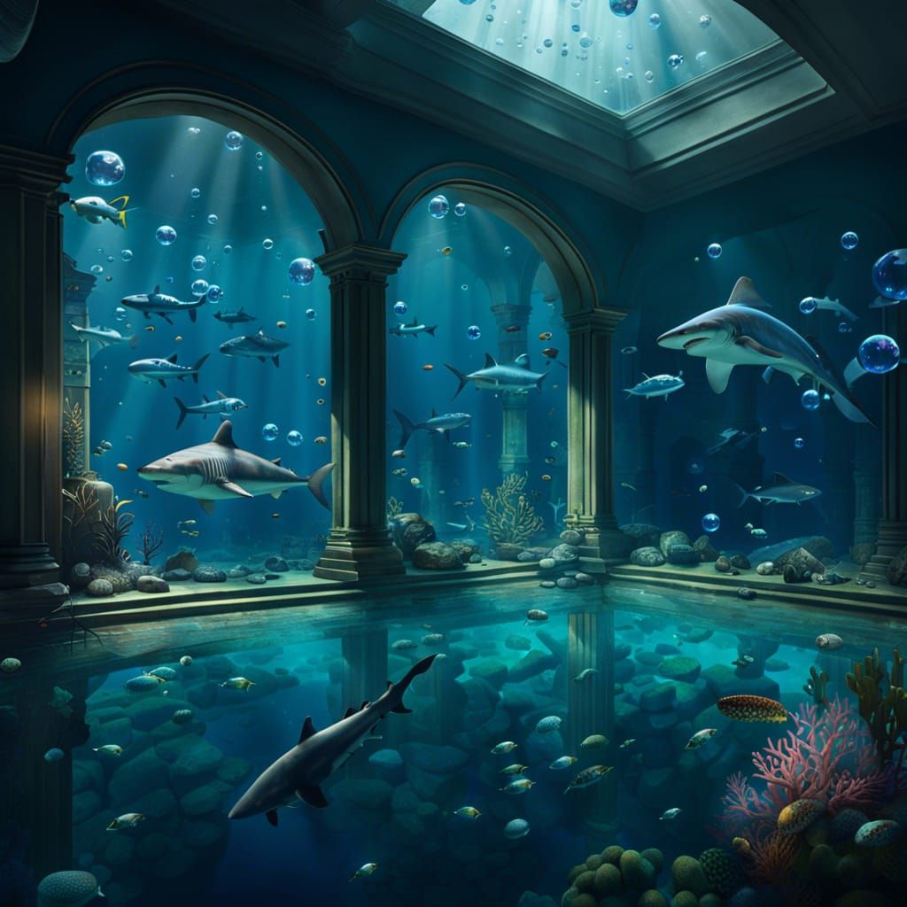 Underwater Atlantis City in Ultrarealistic CGI Style