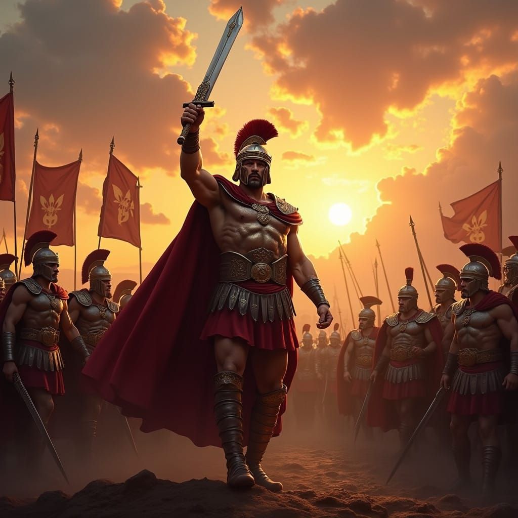 Epic Spartacus Leading Revolt Against Ancient Rome
