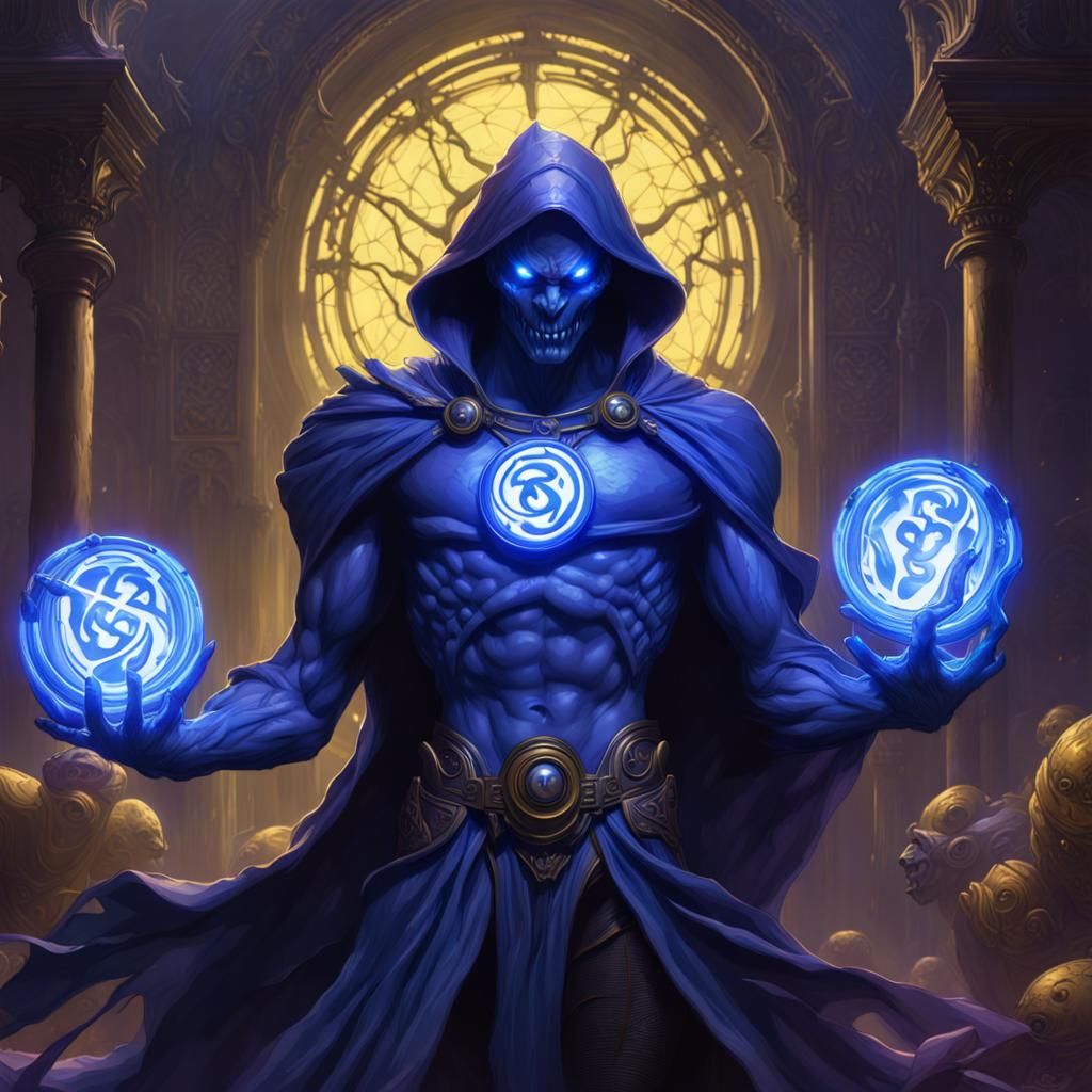 Death Metal Saint Walker in Dark Fantasy Art