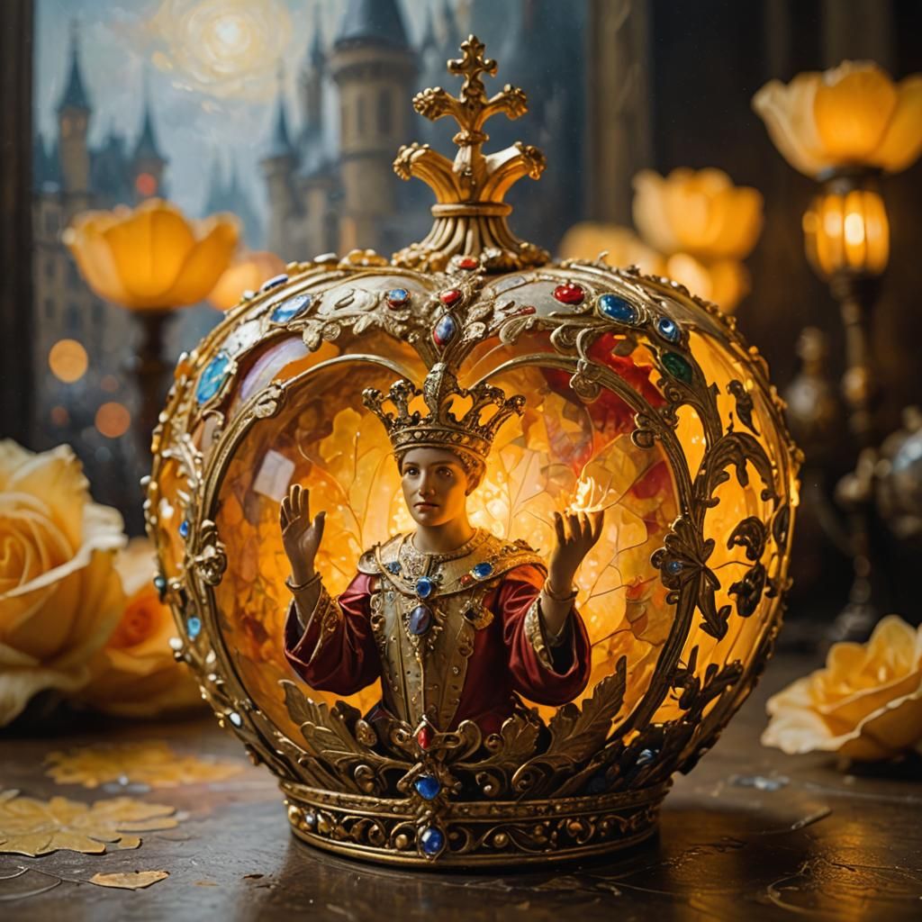 Surreal Ace of Hearts Reveals Royal Figure