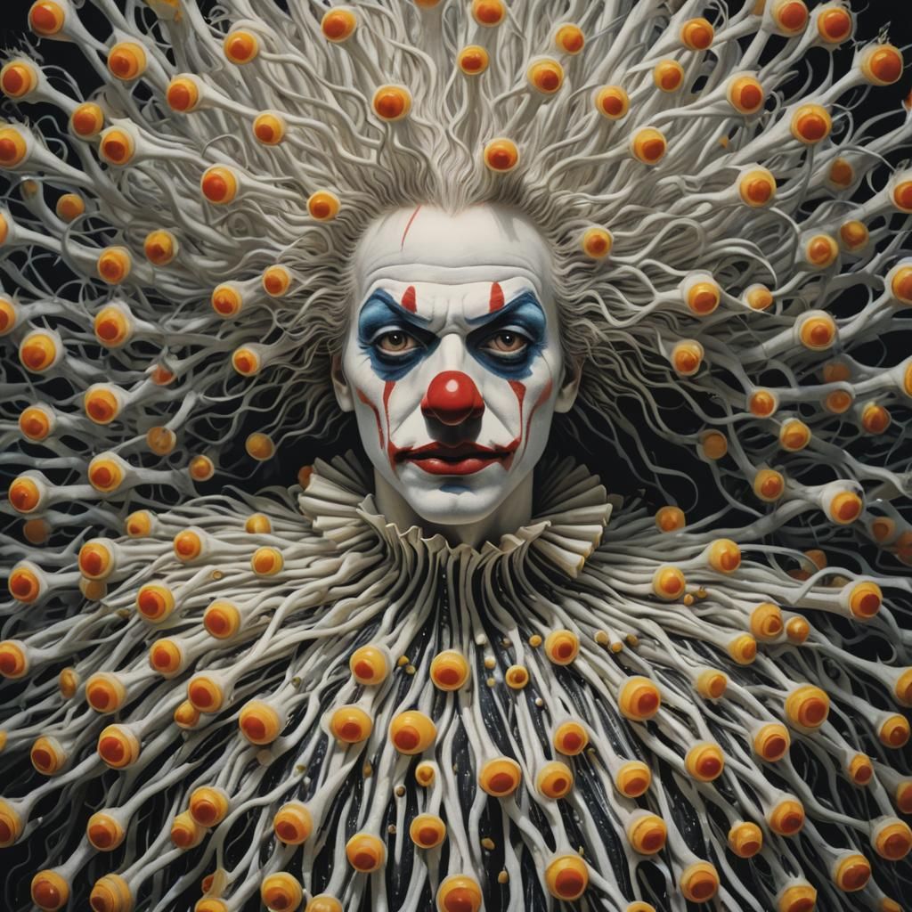 Clown Fairypunk Art Inspired by Commedia dell'Arte