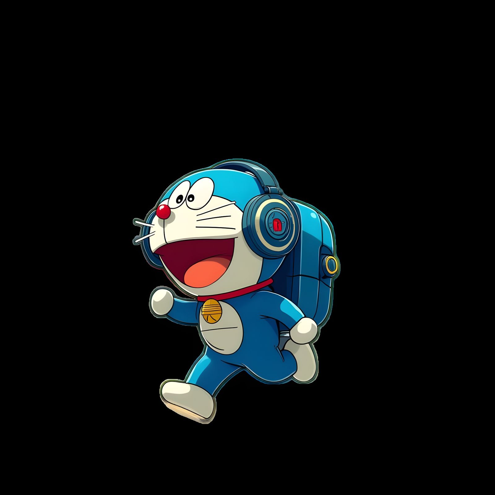 Doraemon in Action as a Fitness Enthusiast in a Serene Park ...