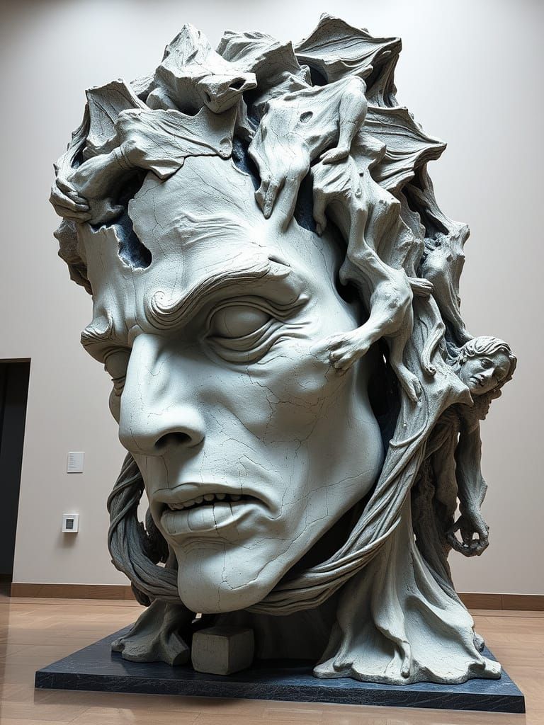 Harsh Reality: A Futuristic Abstract Masterpiece