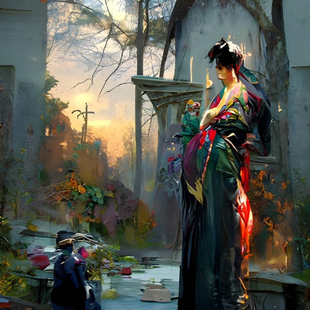 Ethereal Gothic Horror Art: Last Light