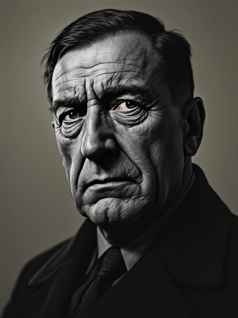 High-Definition Portrait of a Historical Figure in the Style...