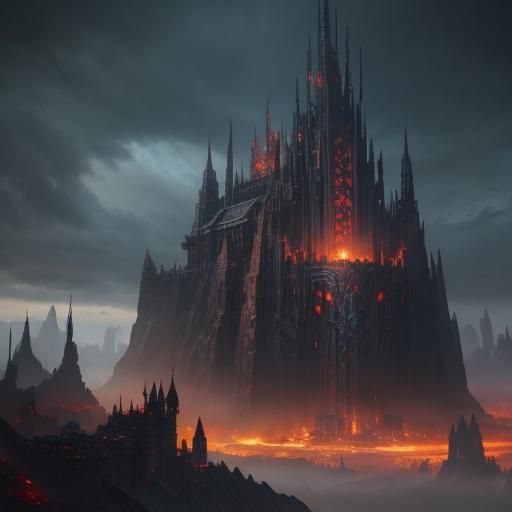 Detailed Orc Matte Painting in Fantasy Concept Art