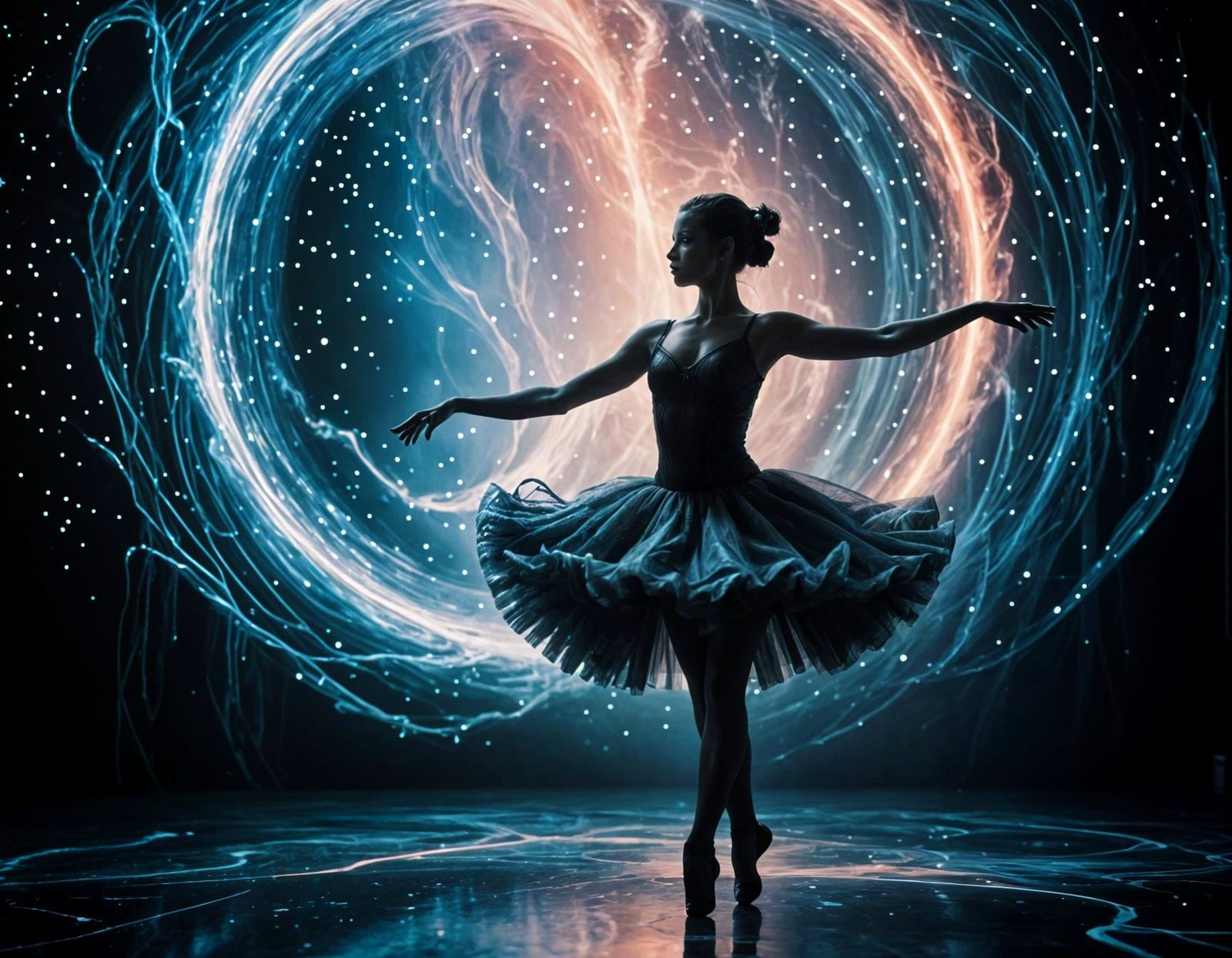 Ballerina Xenomorph Dances Across a Gas Planet