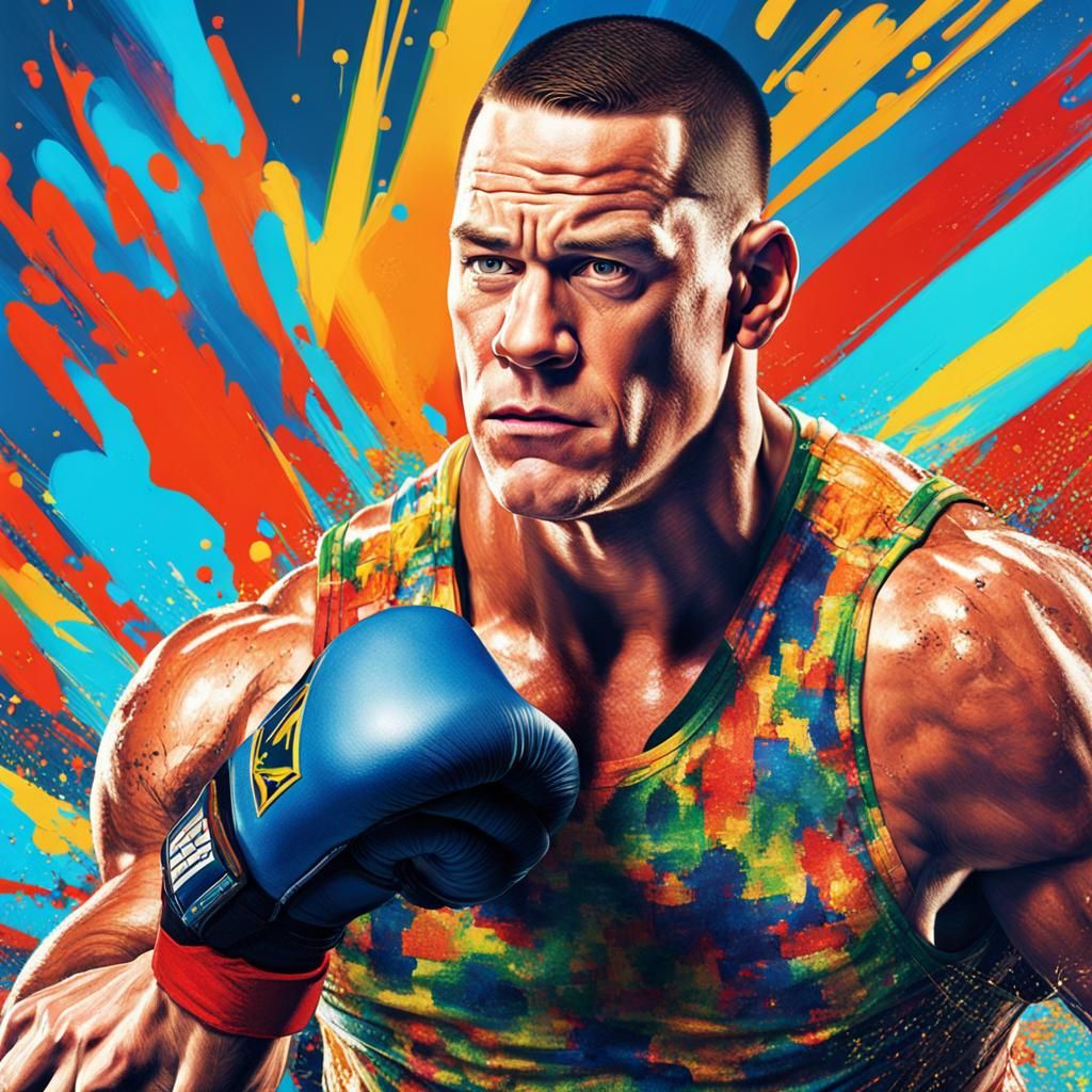 Hyperrealistic Portrait with Dramatic Lighting and Color