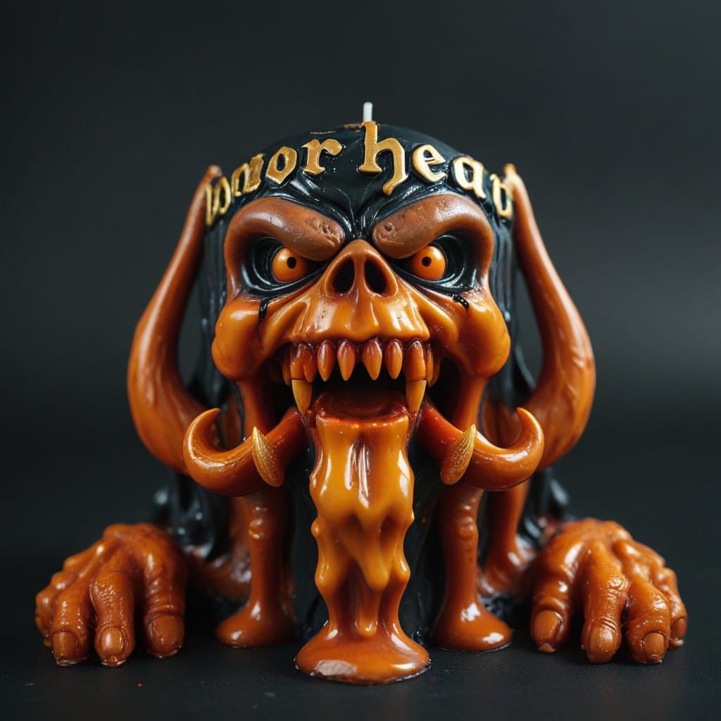 motorhead snaggletooth  candle