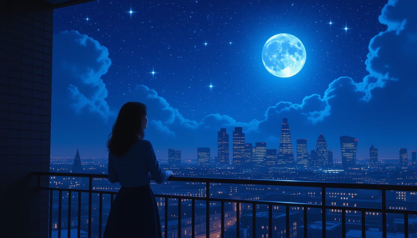 Velvet Night Sky Over London Cityscape