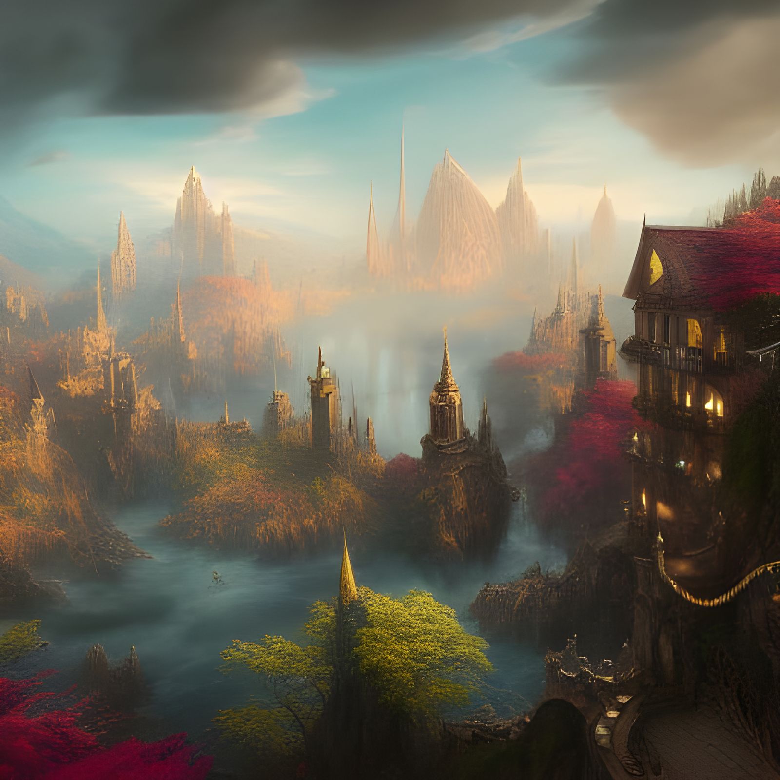 Fantastical World with Intricate Details in 8k