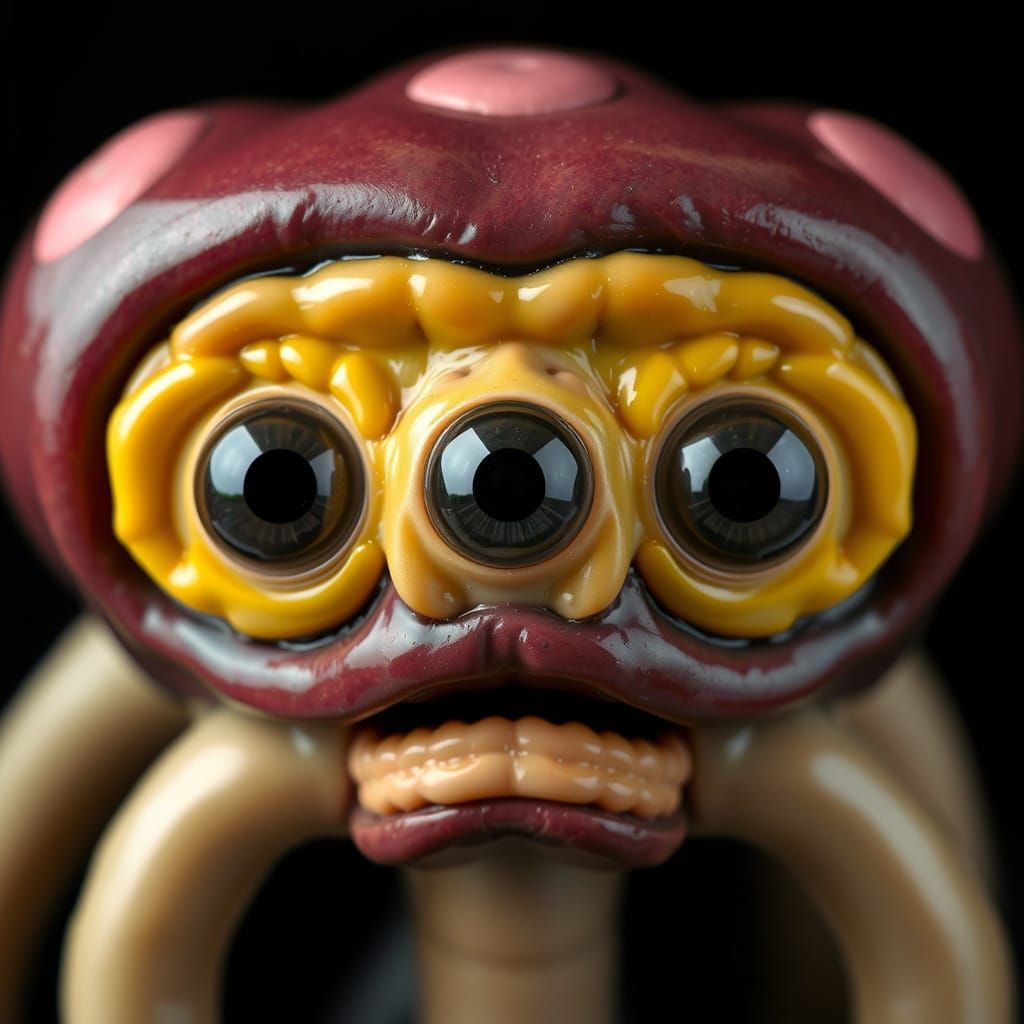 Cyberpunk Portrait of a Black Pudding