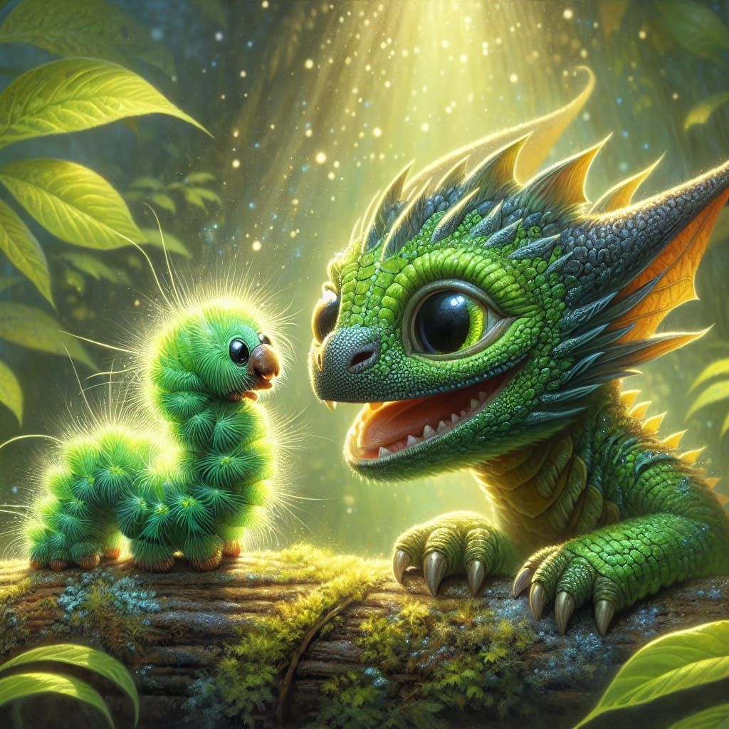 You look funny…! So do you…! Wanna play? 
🥉Epic Bronze/Third place, Green - Challenge hosted by Rosie, 3/491