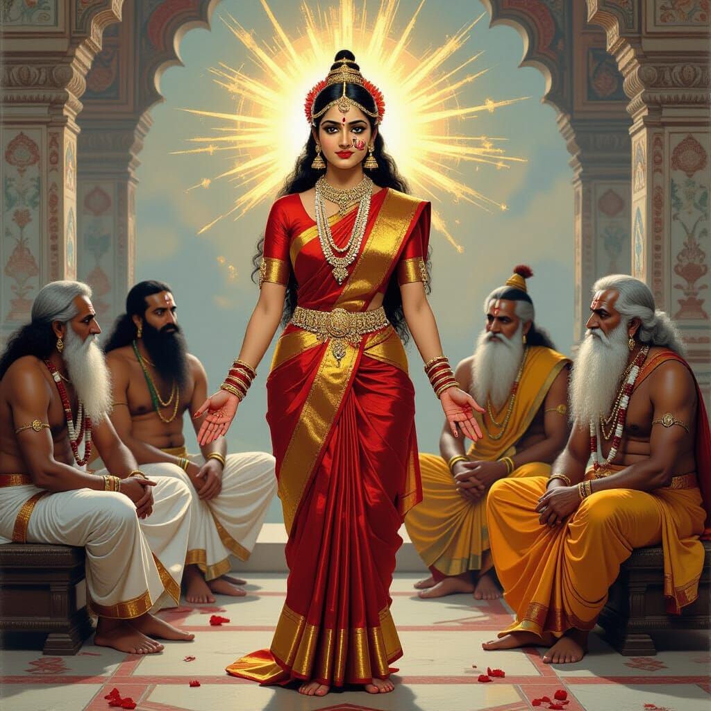 Draupadi's Dignity: An Indian Epic Painting