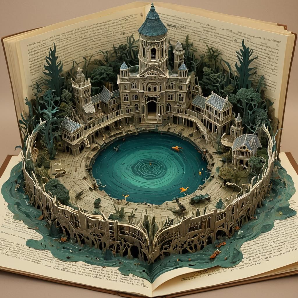 Cthulhu Emerges from R'lyeh Pop-Up Book