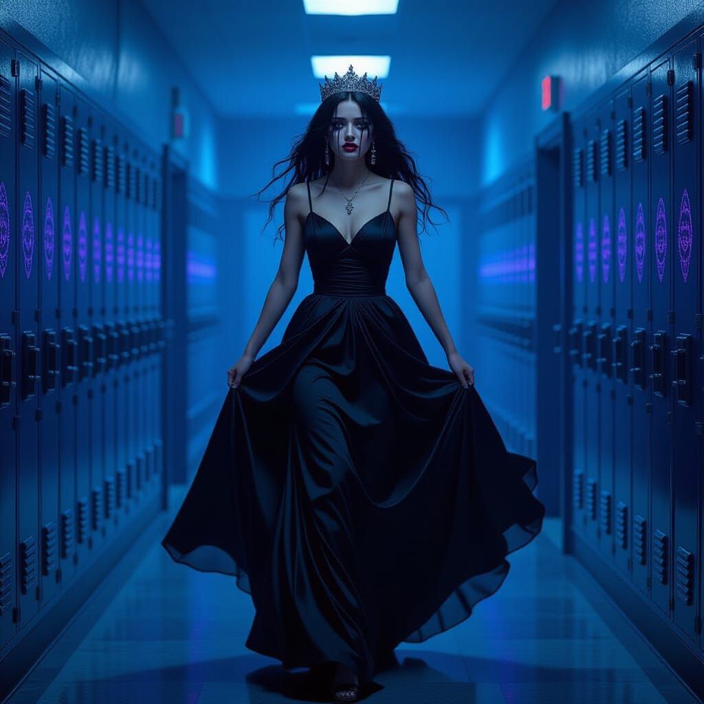 Goth Prom Queen Runs Crying in Dim Hallway