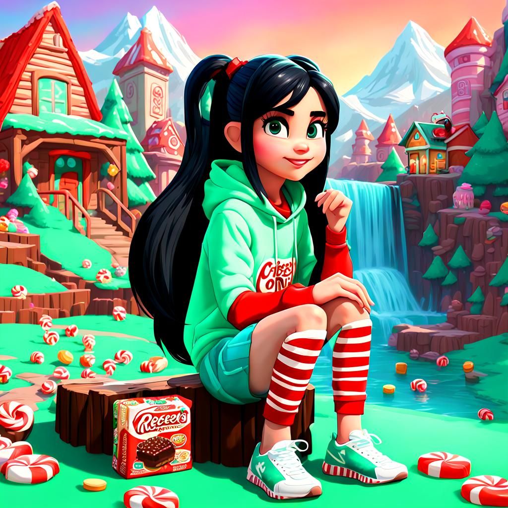 Vanellope in 3D Candy Crush Land