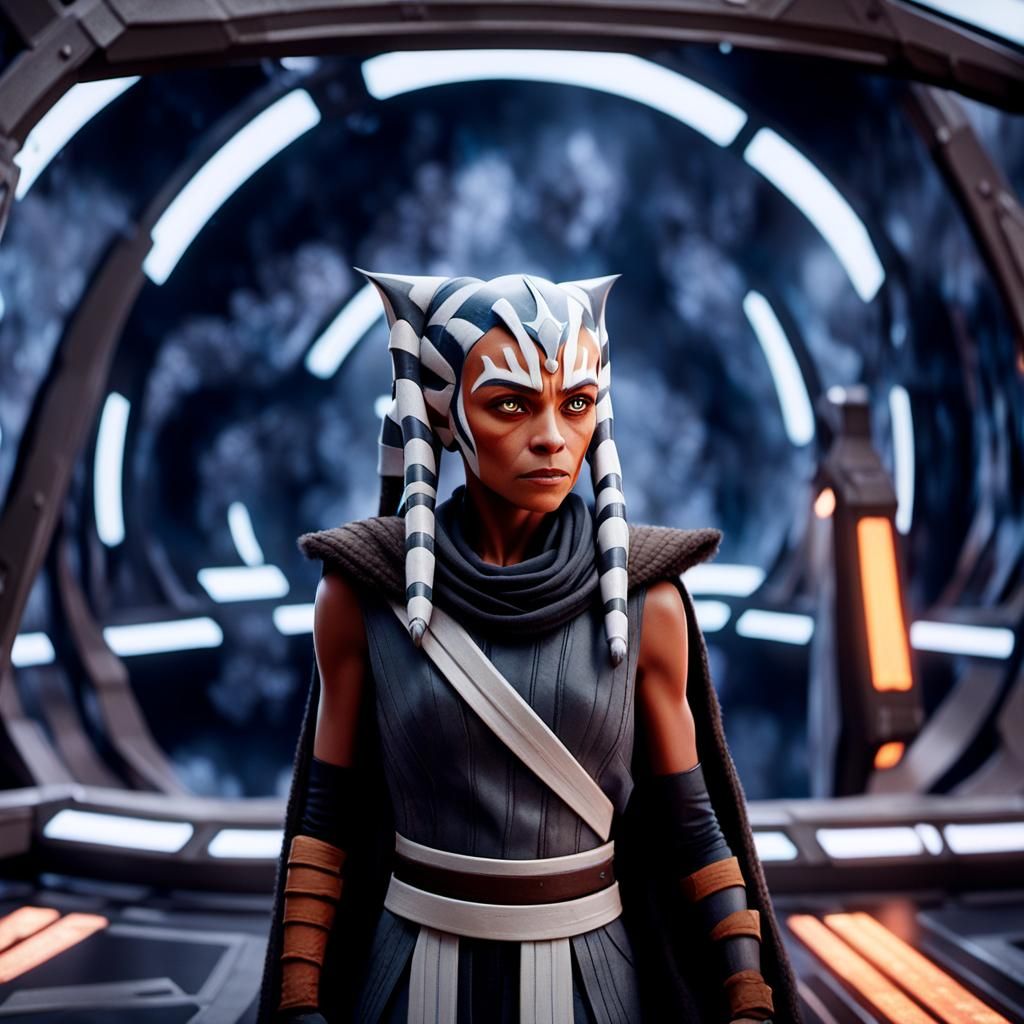 Ethereal Ahsoka Tano in Mysterious Forest