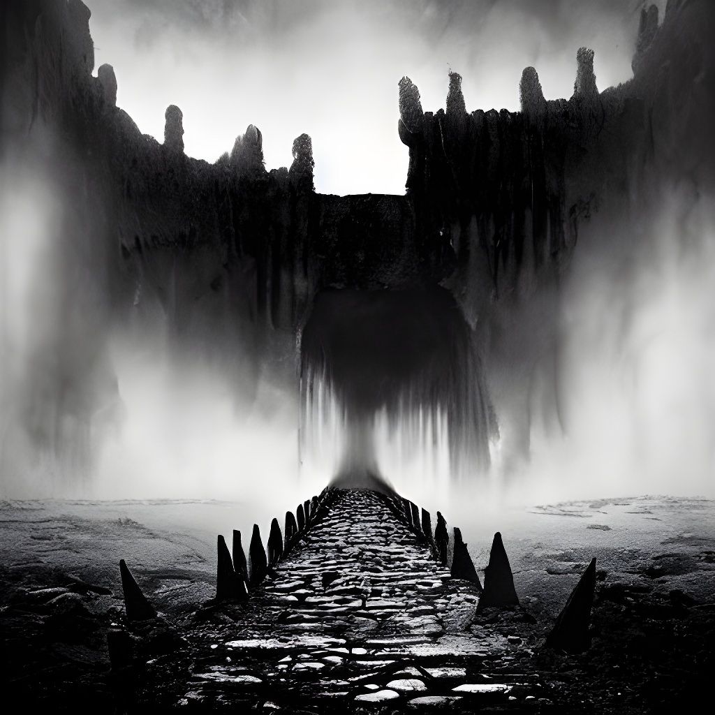 Dramatic Gate to Hell Concept Art