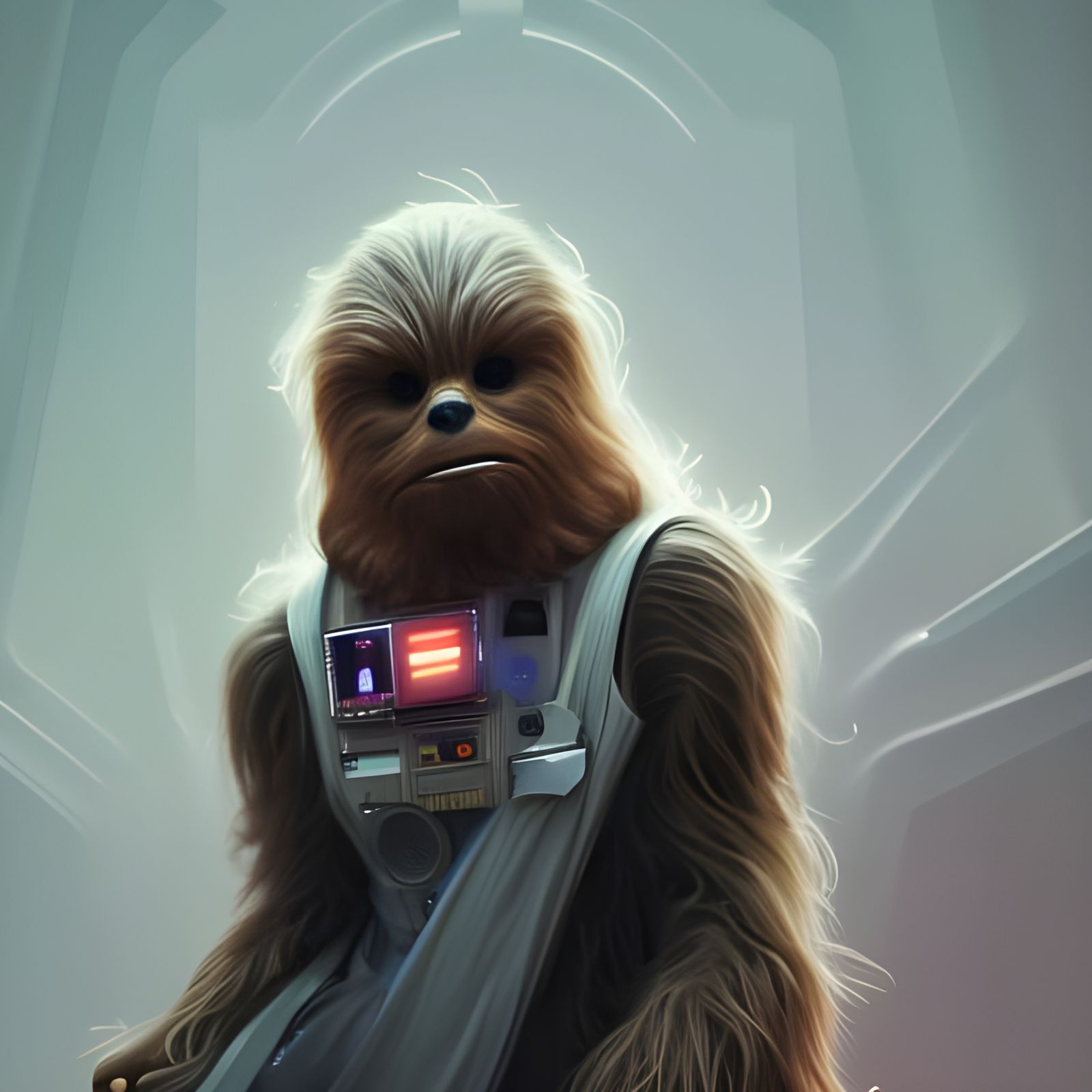 Hyperdetailed Laser-Wookie Portrait in 8k Resolution