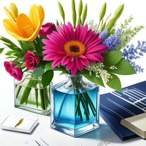 Vibrant Flower Vase Arrangement