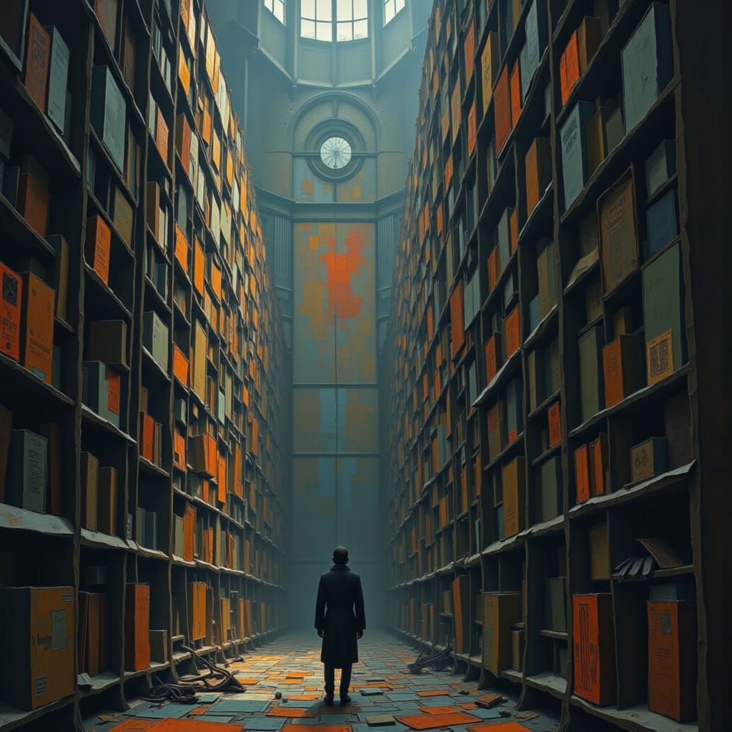 Surreal Library of Unsent Sound in Derelict Cathedral