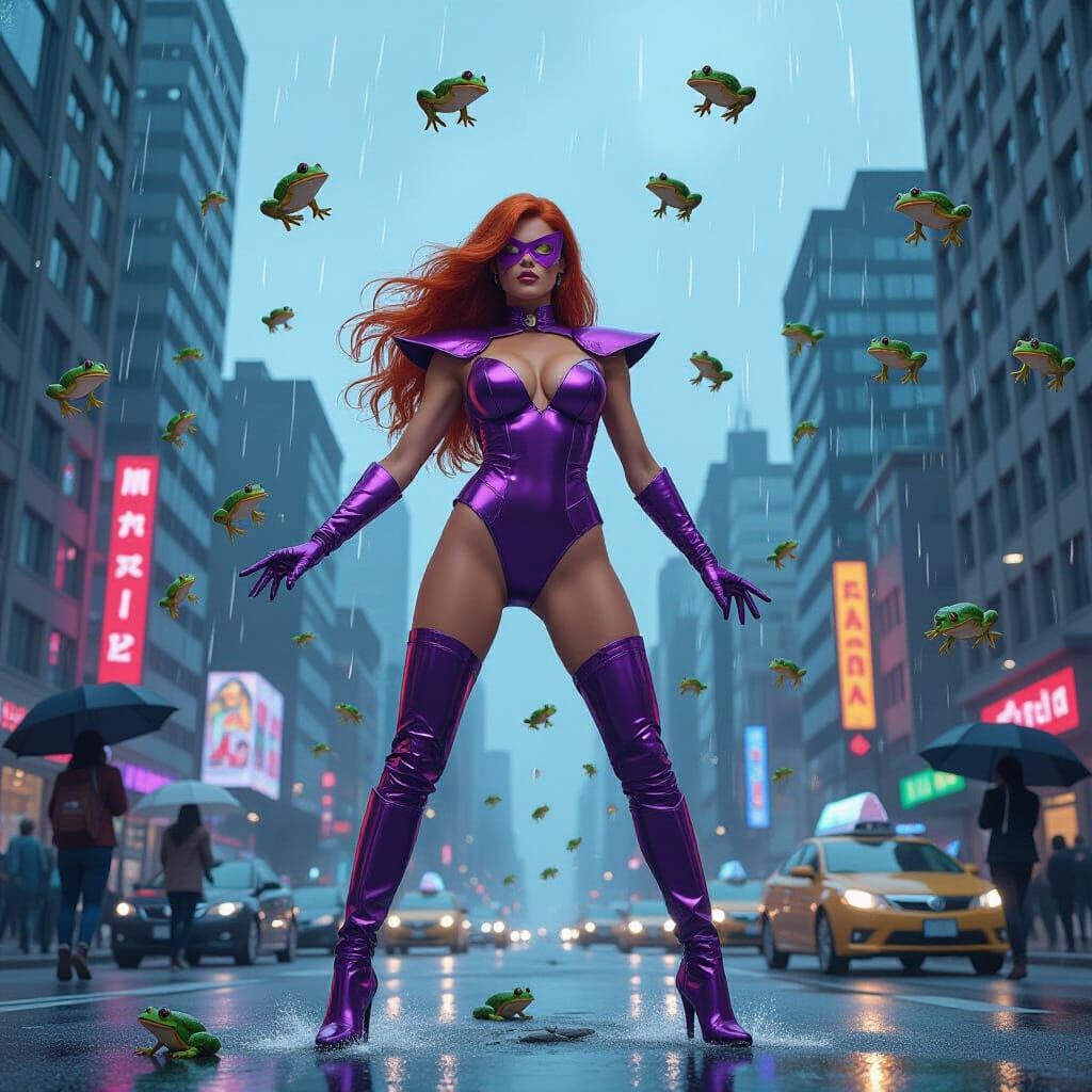 Starfire in Rainy Frog Apocalypse