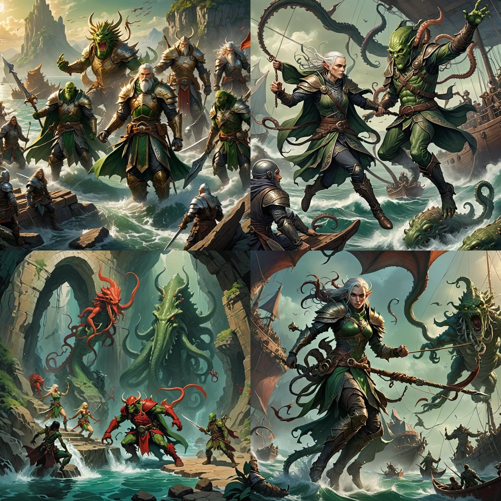 D&D Heroes Arrive at a Dangerous Cave