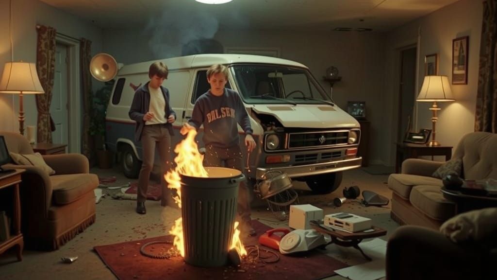 1970s Horror: Van Crashes Through Living Room