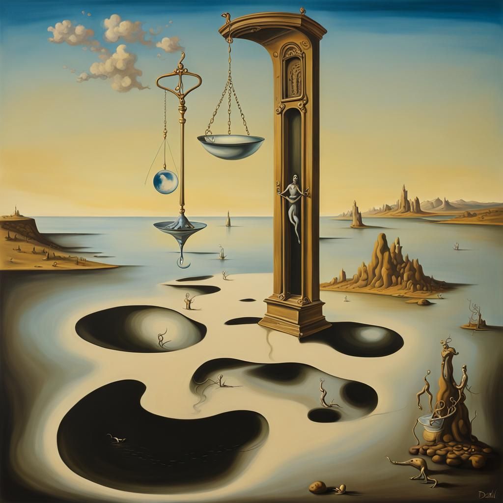 Surreal Melting Clock Inspired by Salvador Dali