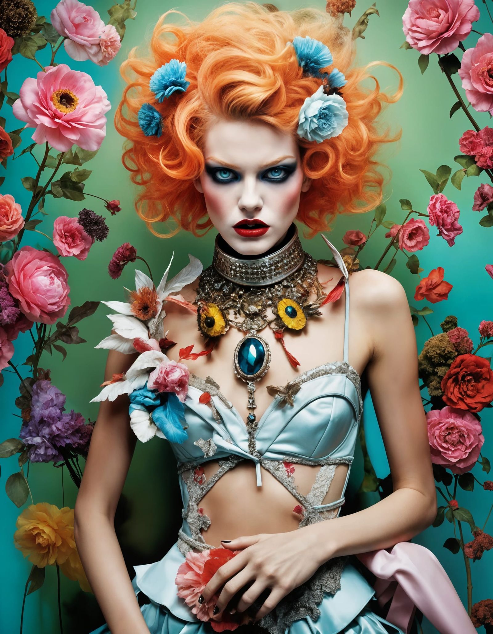 Gritty Editorial Portrait with Bold Colors