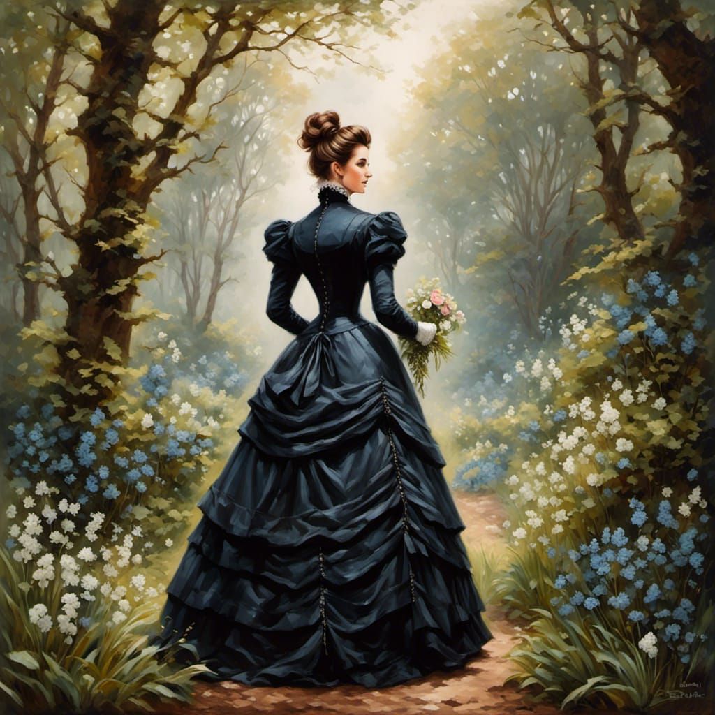 Victorian Era Portrait of a Modest Woman