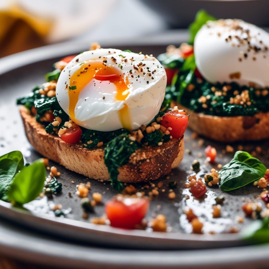 Whimsical Bruschetta in a Vibrant Outdoor Setting