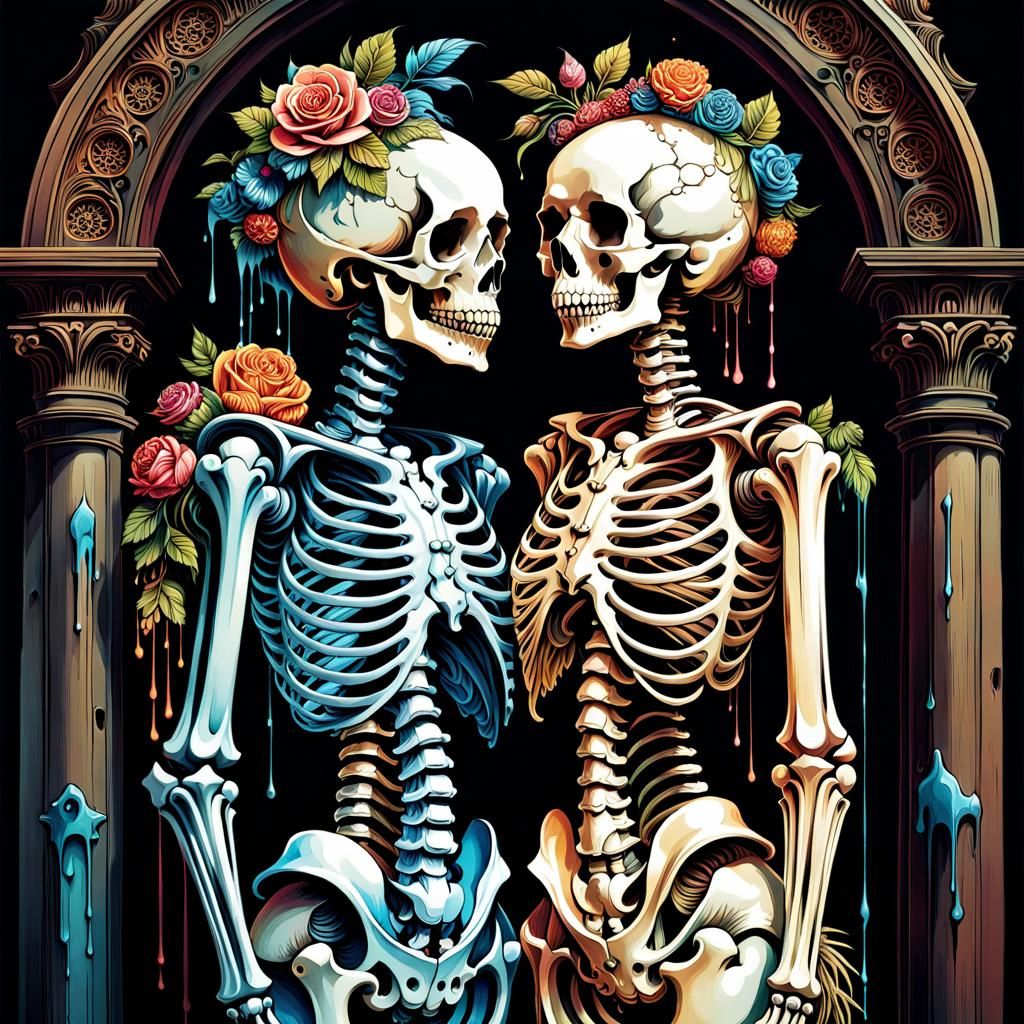 Skeleton Couple