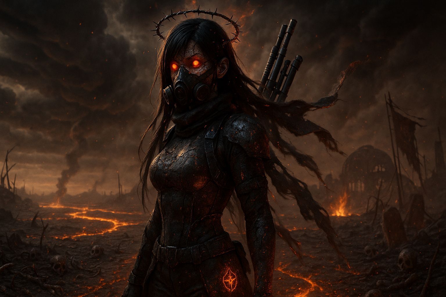 Tifa Lockhart in Nuclear Ashcore Apocalypse