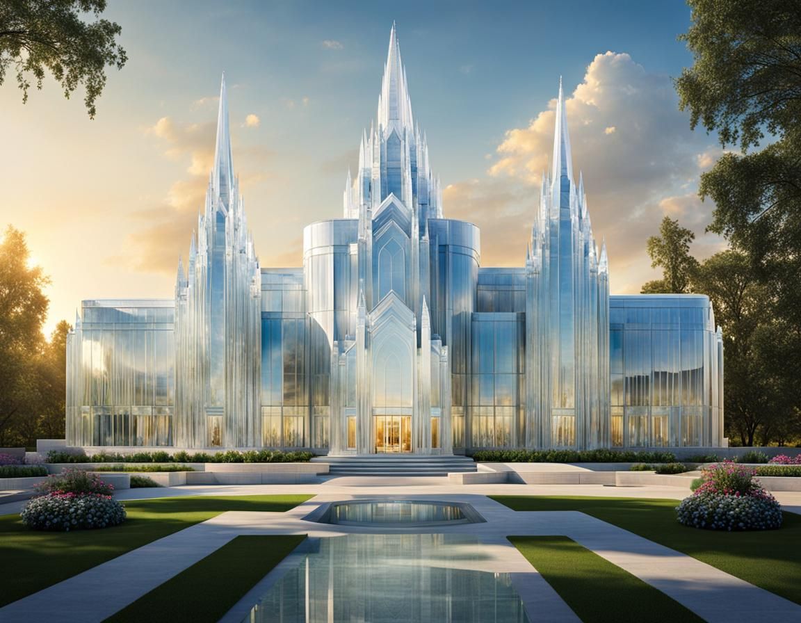 Crystal Temple: A Neo-Realist Architectural Portrait