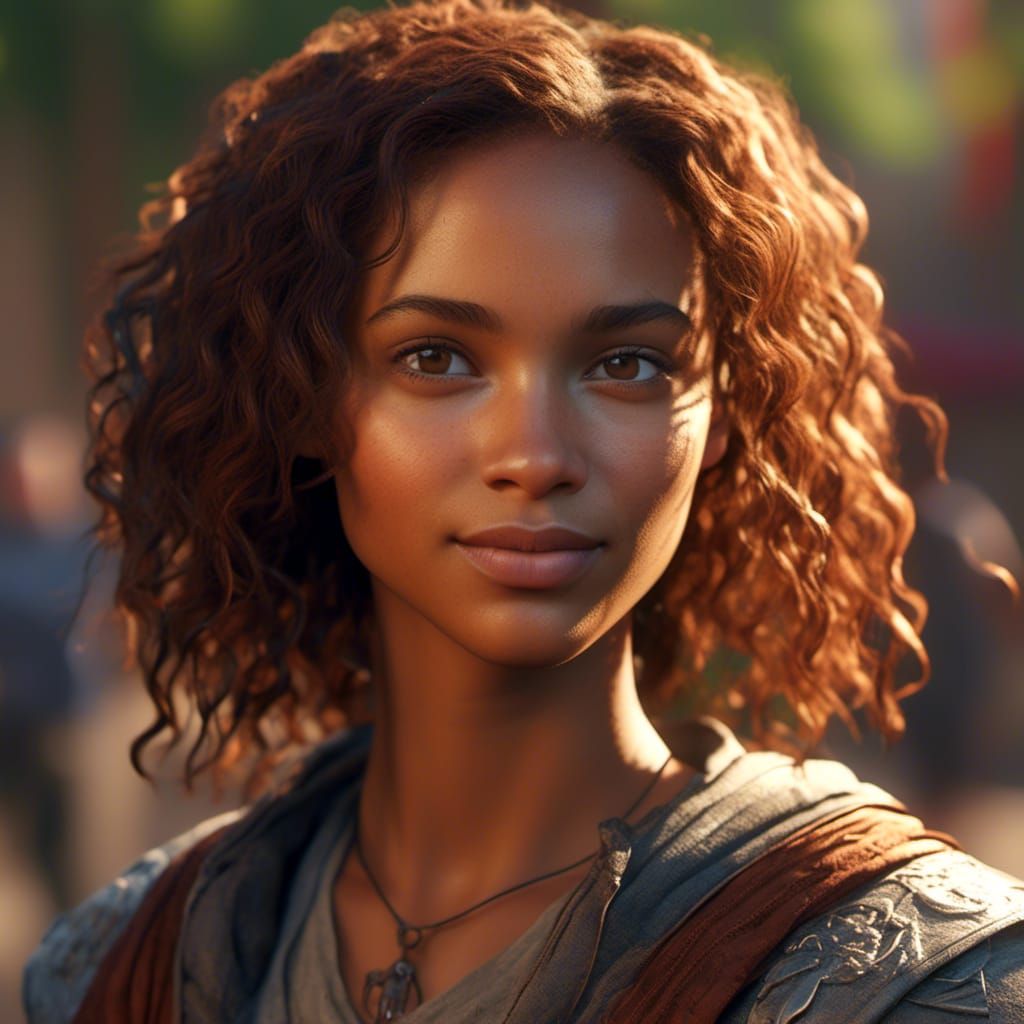 Medieval Biracial Squire in 3D Unreal Engine