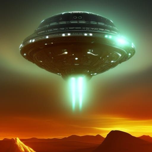 UFO in Epic Cinematic Digital Matte Painting