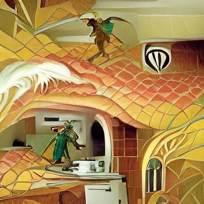 Tom Bombadil's Art Deco Kitchen Dragon Rescue