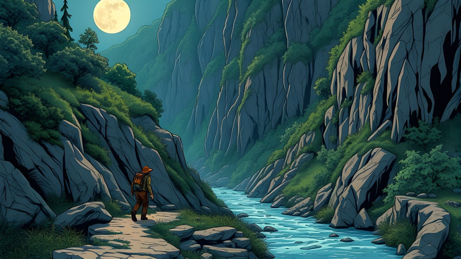 Fantastical Adventurer Embarks on a Dreamy Quest