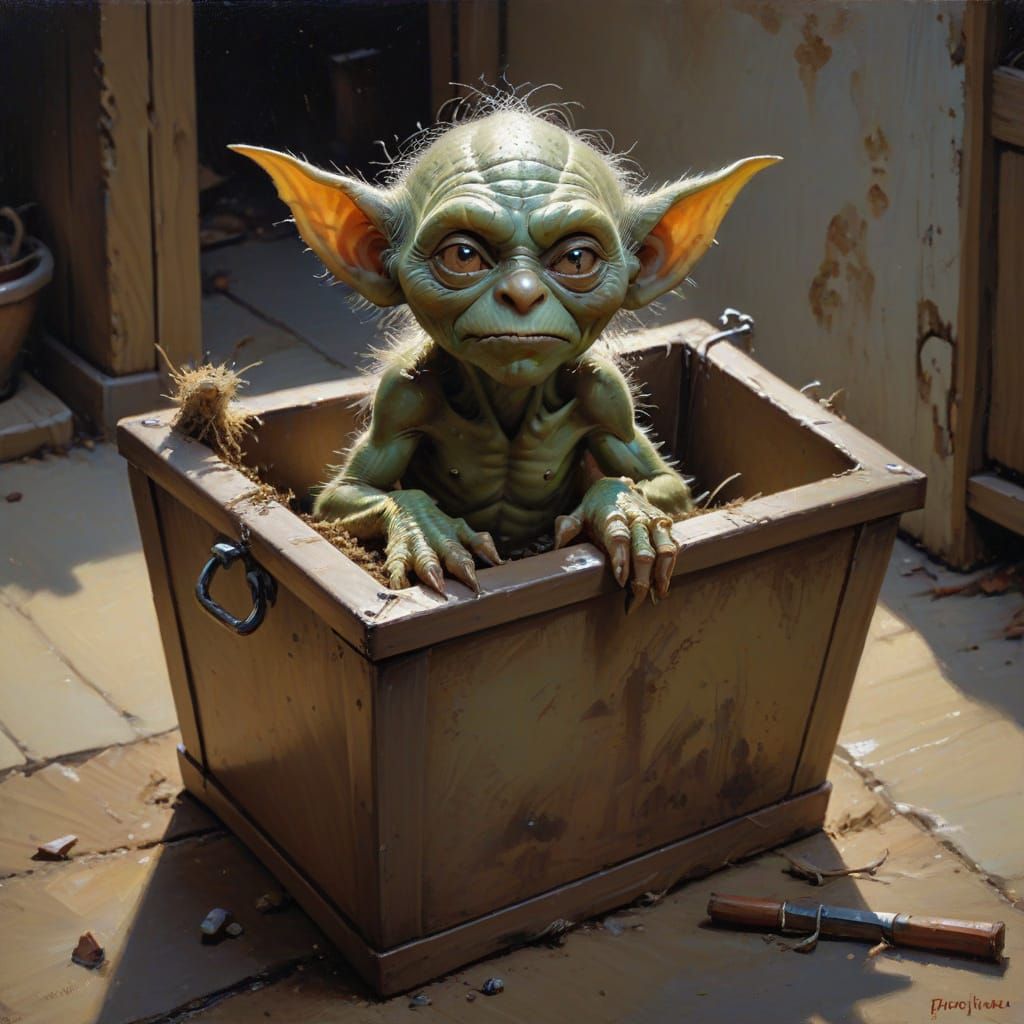 Goblin in a Wooden Box