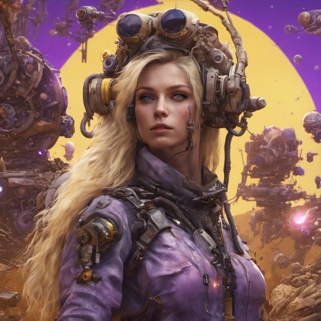 Fantasy Archeologist Portrait in Dark Fantasy Style