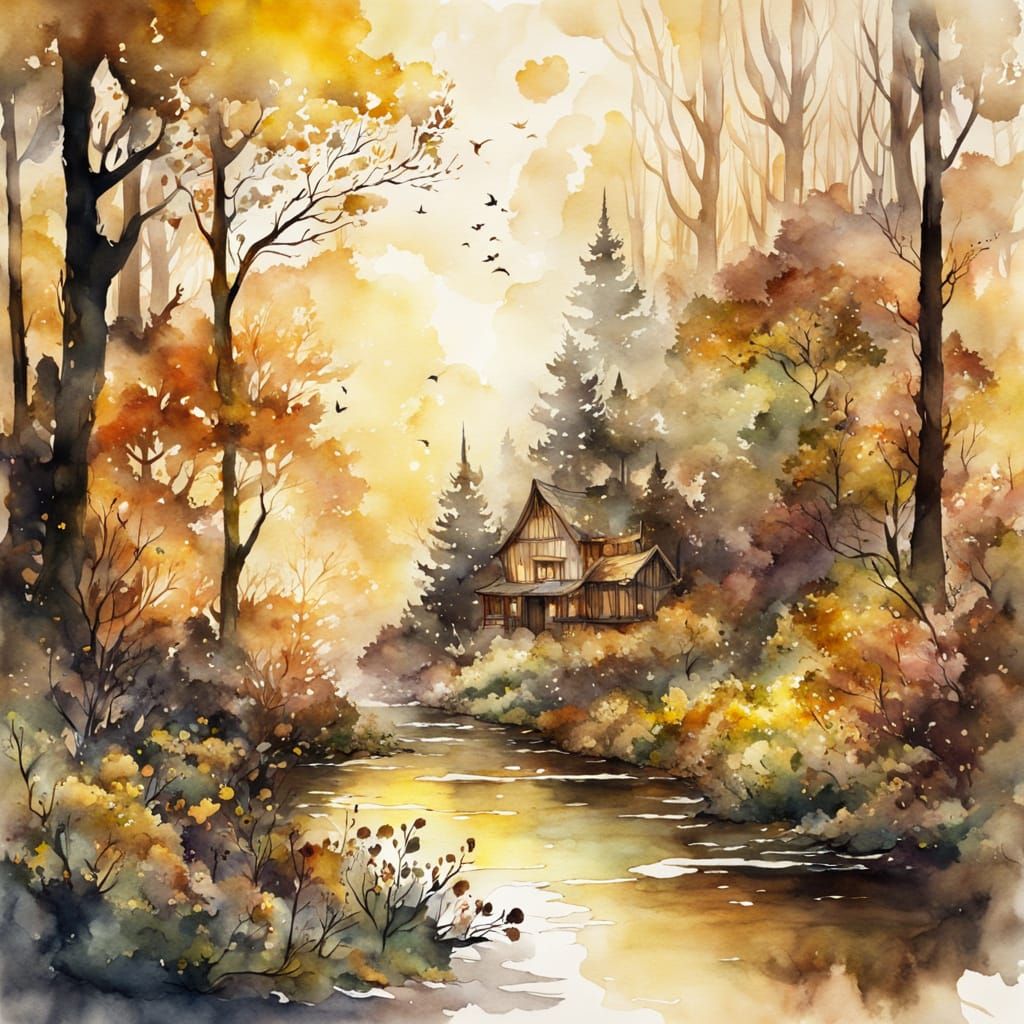 brown and yellow landscape